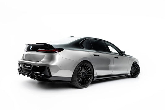 Seitenschweller Ansatz (Paar) V.2 passend für BMW M760e G70 schwarz Hochglanz