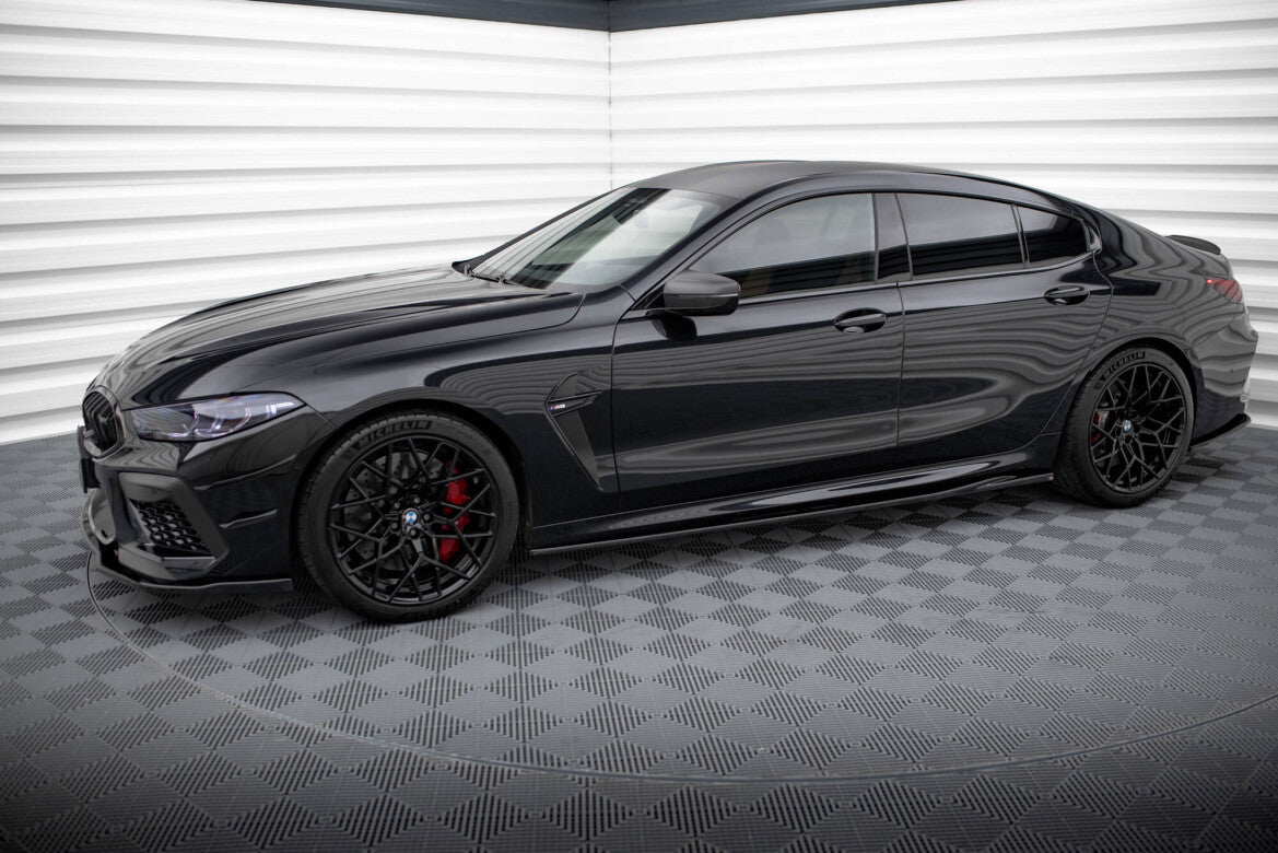 Seitenschweller Ansatz (Paar) V.2 passend für BMW M8 Gran Coupe F93 / 8 Gran Coupe M-Paket G16 schwarz Hochglanz
