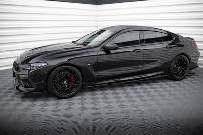 Seitenschweller Ansatz (Paar) V.2 passend für BMW M8 Gran Coupe F93 / 8 Gran Coupe M-Paket G16 schwarz Hochglanz