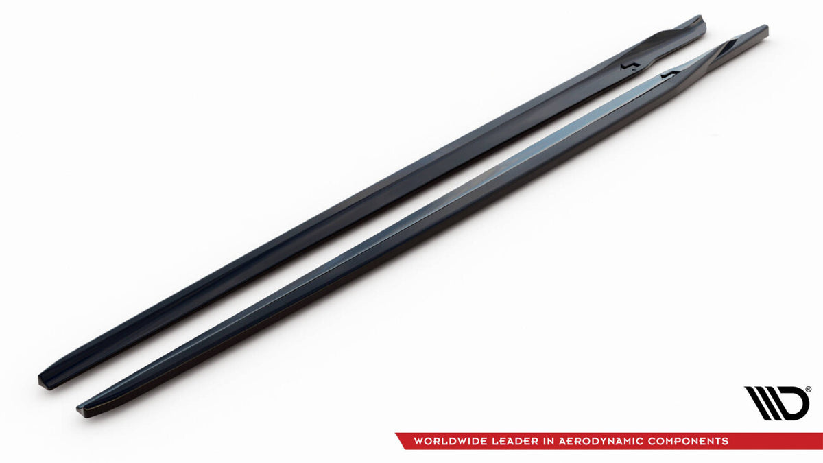 Seitenschweller Ansatz (Paar) V.2 passend für BMW M8 Gran Coupe F93 / 8 Gran Coupe M-Paket G16 schwarz Hochglanz