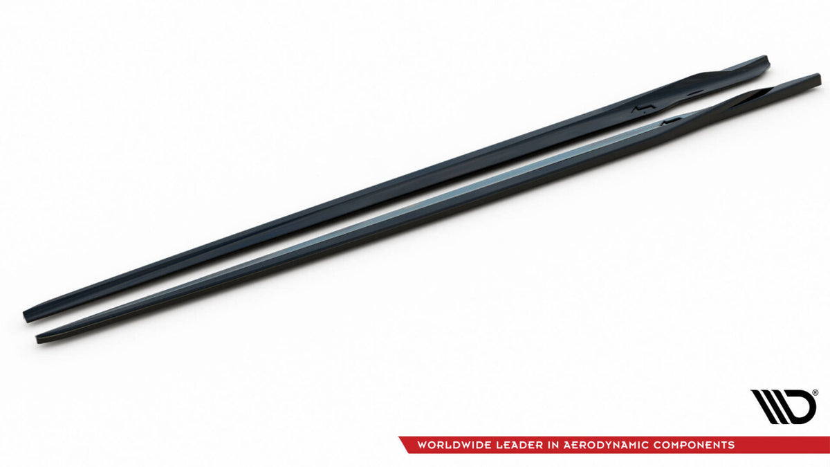 Seitenschweller Ansatz (Paar) V.2 passend für BMW M8 Gran Coupe F93 / 8 Gran Coupe M-Paket G16 schwarz Hochglanz