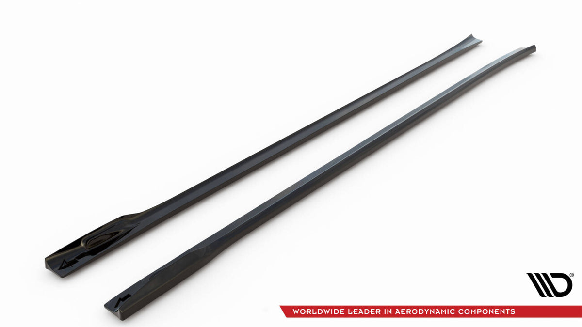 Seitenschweller Ansatz (Paar) V.2 passend für BMW X3 M40d / M40i / M-Paket G01 schwarz Hochglanz