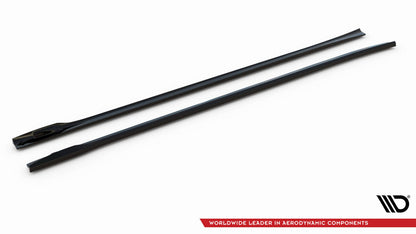 Seitenschweller Ansatz (Paar) V.2 passend für BMW X3 M40d / M40i / M-Paket G01 schwarz Hochglanz