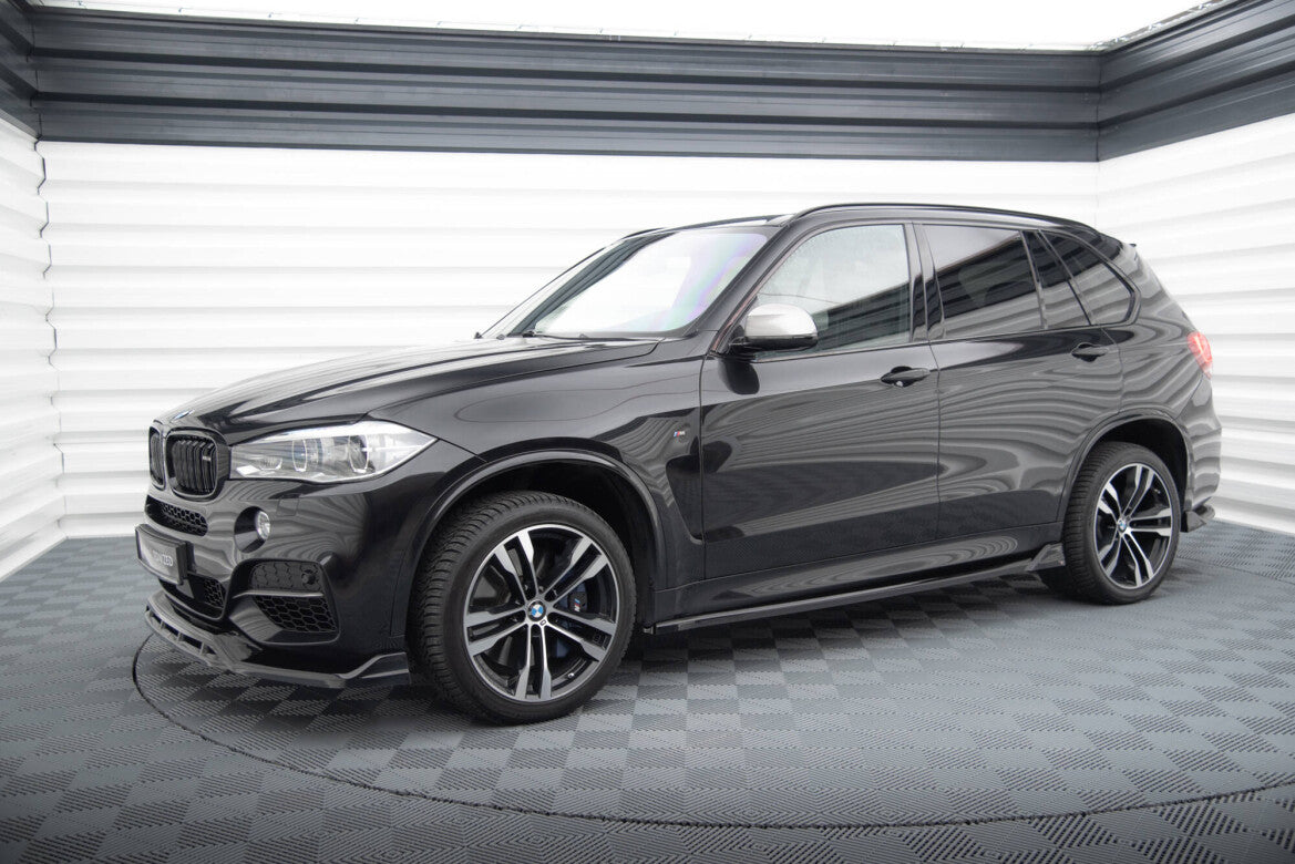 Seitenschweller Ansatz (Paar) V.2 passend für BMW X5 M-Paket F15 schwarz Hochglanz