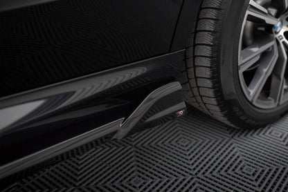 Seitenschweller Ansatz (Paar) V.2 passend für BMW X5 M-Paket G05 schwarz Hochglanz