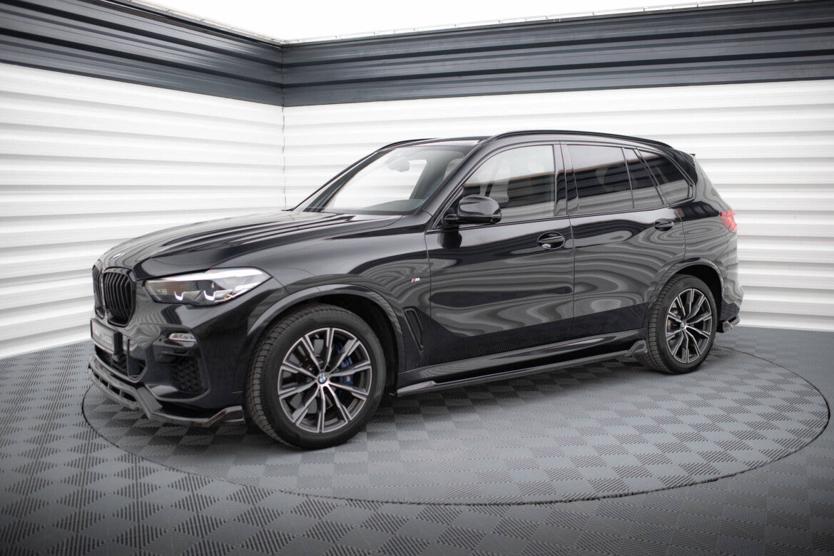 Seitenschweller Ansatz (Paar) V.2 passend für BMW X5 M-Paket G05 schwarz Hochglanz