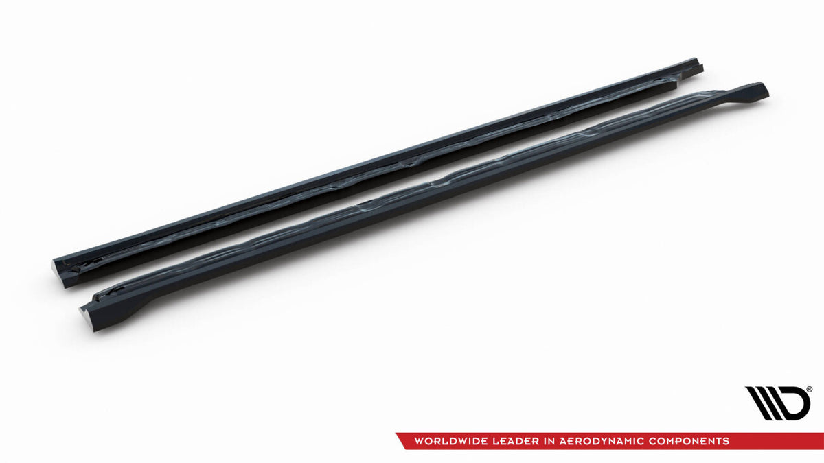 Seitenschweller Ansatz (Paar) V.2 passend für CUPRA Formentor Mk1 FL schwarz Hochglanz