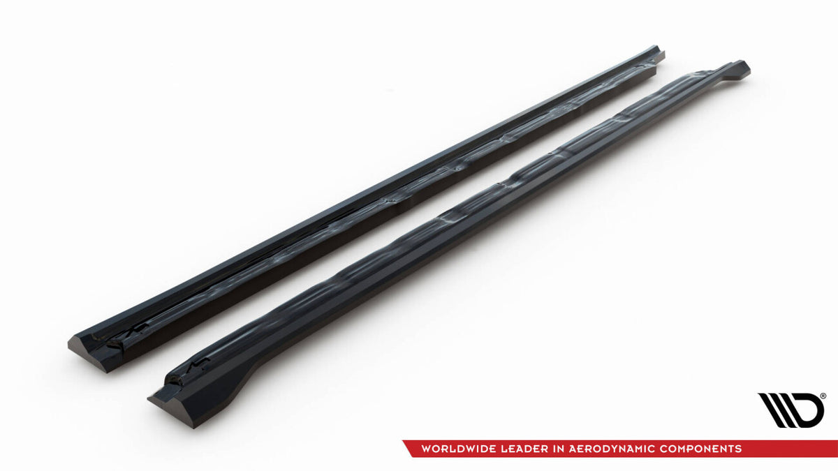 Seitenschweller Ansatz (Paar) V.2 passend für CUPRA Formentor Mk1 FL schwarz Hochglanz