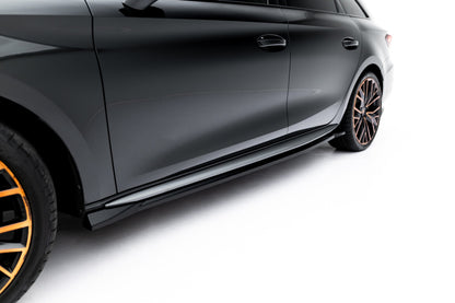 Seitenschweller Ansatz (Paar) V.2 passend für CUPRA Leon ST / Hatchback Aero Mk1 / Mk1 FL schwarz Hochglanz
