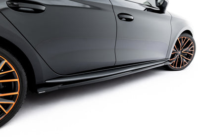 Seitenschweller Ansatz (Paar) V.2 passend für CUPRA Leon ST / Hatchback Aero Mk1 / Mk1 FL schwarz Hochglanz