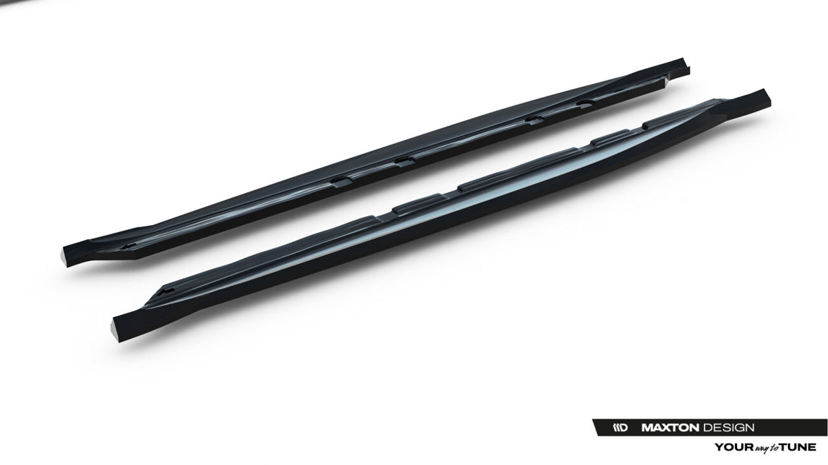 Seitenschweller Ansatz (Paar) V.2 passend für CUPRA Leon ST / Hatchback Aero Mk1 / Mk1 FL schwarz Hochglanz