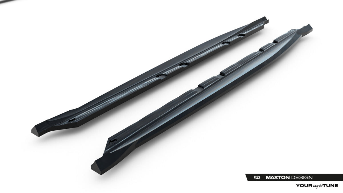 Seitenschweller Ansatz (Paar) V.2 passend für CUPRA Leon ST / Hatchback Aero Mk1 / Mk1 FL schwarz Hochglanz