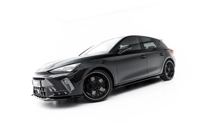 Seitenschweller Ansatz (Paar) V.2 passend für Cupra Leon ST / Hatchback Mk1 Facelift schwarz Hochglanz