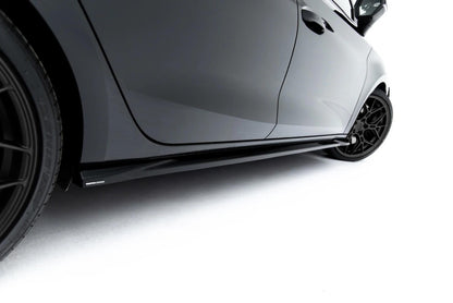 Seitenschweller Ansatz (Paar) V.2 passend für Cupra Leon ST / Hatchback Mk1 Facelift schwarz Hochglanz