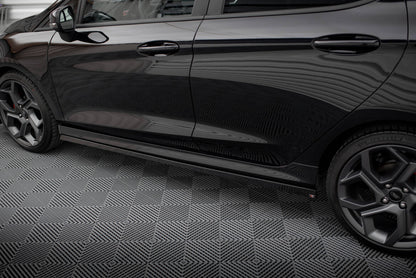 Seitenschweller Ansatz (Paar) V.2 passend für Ford Fiesta Mk8 ST / ST-Line schwarz Hochglanz