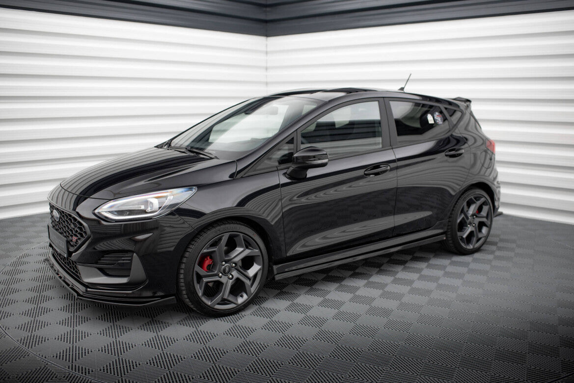 Seitenschweller Ansatz (Paar) V.2 passend für Ford Fiesta Mk8 ST / ST-Line schwarz Hochglanz