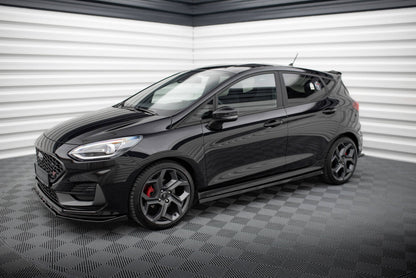 Seitenschweller Ansatz (Paar) V.2 passend für Ford Fiesta Mk8 ST / ST-Line schwarz Hochglanz
