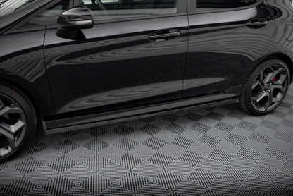 Seitenschweller Ansatz (Paar) V.2 passend für Ford Fiesta Mk8 ST / ST-Line schwarz Hochglanz