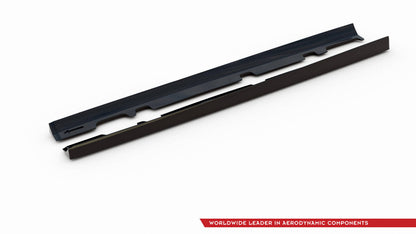 Seitenschweller Ansatz (Paar) V.2 passend für Ford Fiesta Mk8 ST / ST-Line schwarz Hochglanz