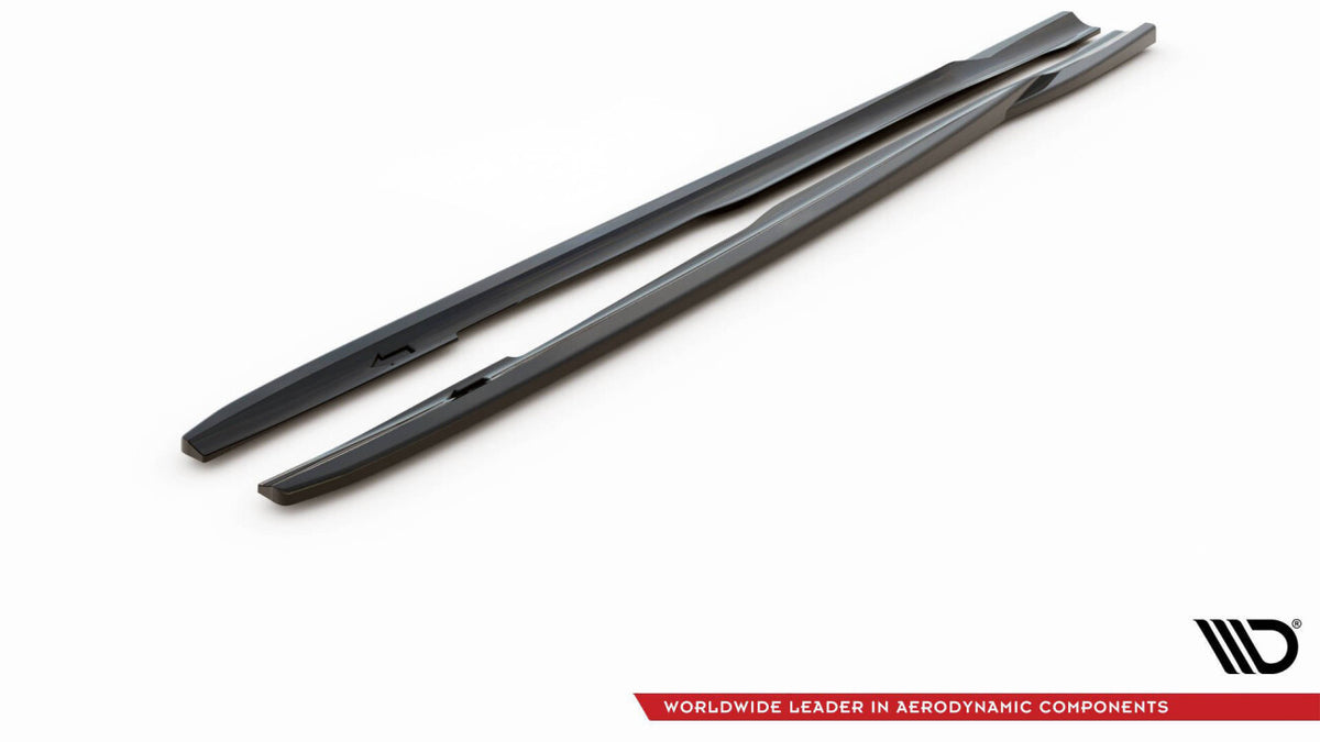 Seitenschweller Ansatz (Paar) V.2 passend für Ford Focus ST Mk3 schwarz Hochglanz