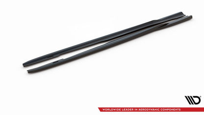 Seitenschweller Ansatz (Paar) V.2 passend für Ford Focus ST Mk3 schwarz Hochglanz