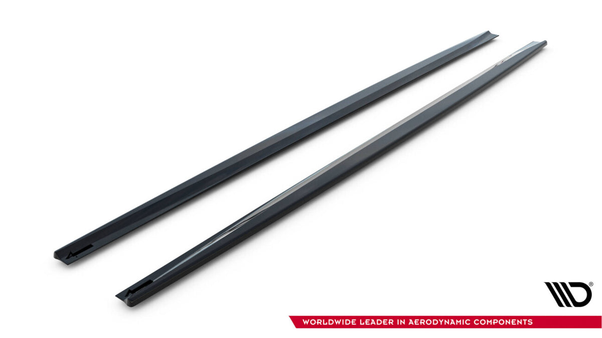 Seitenschweller Ansatz (Paar) V.2 passend für Ford Focus ST / ST-Line Mk4 schwarz Hochglanz