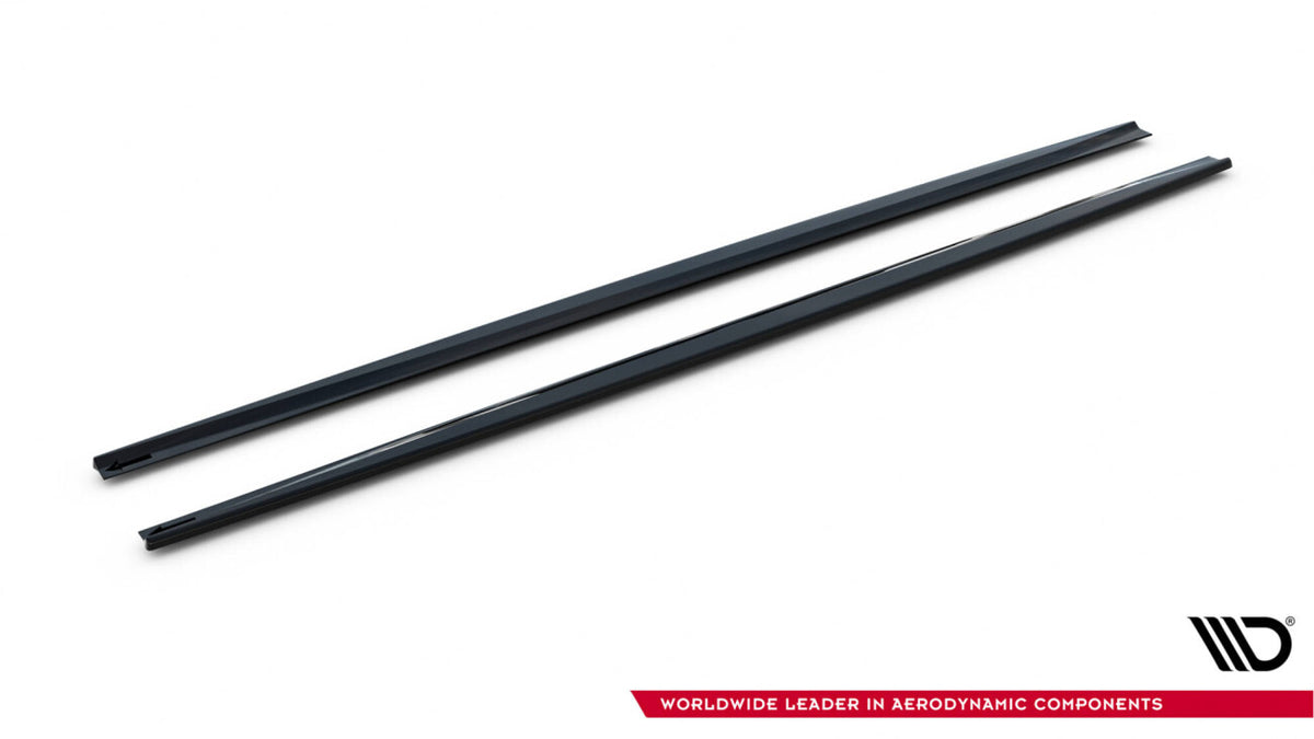 Seitenschweller Ansatz (Paar) V.2 passend für Ford Focus ST / ST-Line Mk4 schwarz Hochglanz