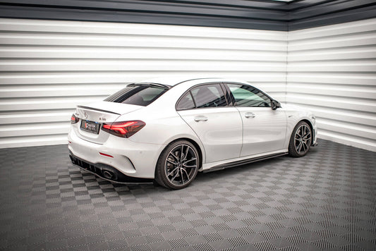 Seitenschweller Ansatz (Paar) V.2 passend für Mercedes A35 AMG / AMG-Line W177 schwarz Hochglanz
