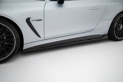 Seitenschweller Ansatz (Paar) V.2 passend für Mercedes-AMG GT 63 / 55 / 63 S E Performance C192 schwarz Hochglanz