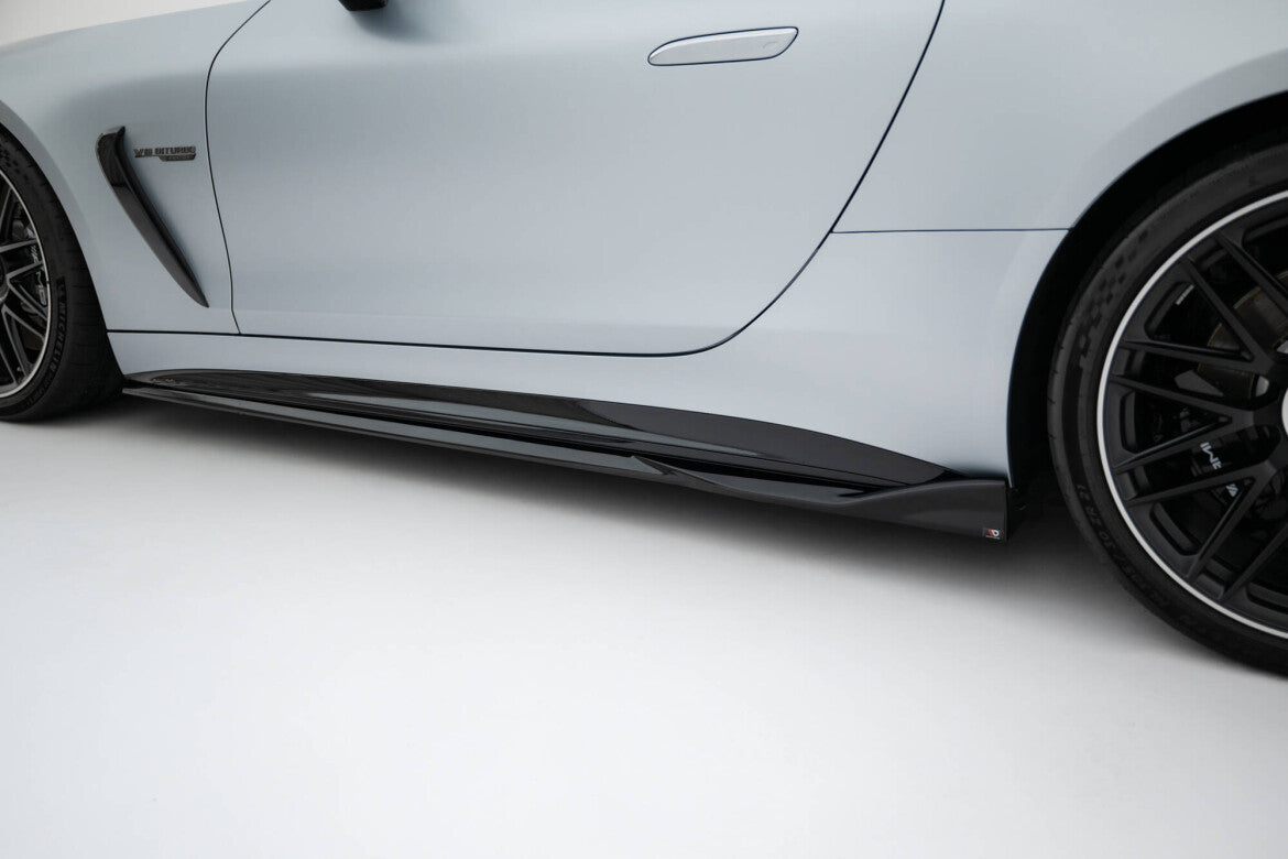 Seitenschweller Ansatz (Paar) V.2 passend für Mercedes-AMG GT 63 / 55 / 63 S E Performance C192 schwarz Hochglanz