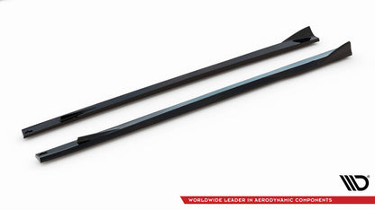 Seitenschweller Ansatz (Paar) V.2 passend für Mercedes-AMG GT 63 / 55 / 63 S E Performance C192 schwarz Hochglanz