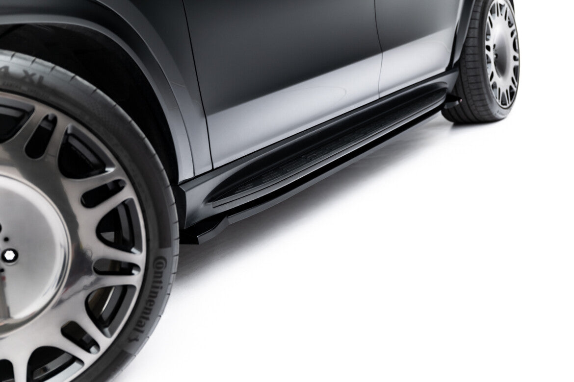 Seitenschweller Ansatz (Paar) V.2 passend für Mercedes GLS AMG-Line X167 schwarz Hochglanz