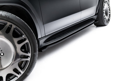 Seitenschweller Ansatz (Paar) V.2 passend für Mercedes GLS AMG-Line X167 schwarz Hochglanz