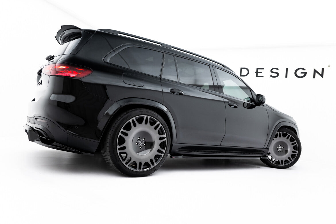 Seitenschweller Ansatz (Paar) V.2 passend für Mercedes GLS AMG-Line X167 schwarz Hochglanz