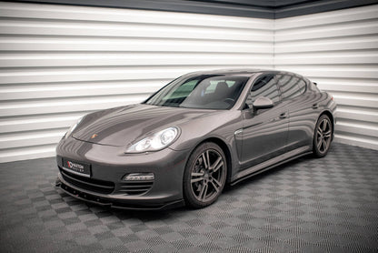 Seitenschweller Ansatz (Paar) V.2 passend für Porsche Panamera / Panamera Diesel / Panamera Turbo 970 schwarz Hochglanz