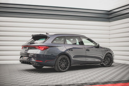 Seitenschweller Ansatz (Paar) V.2 passend für Seat Leon FR ST / Hatchback Mk4 / CUPRA Leon ST / Hatchback Mk1 / Mk1 FL schwarz Hochglanz