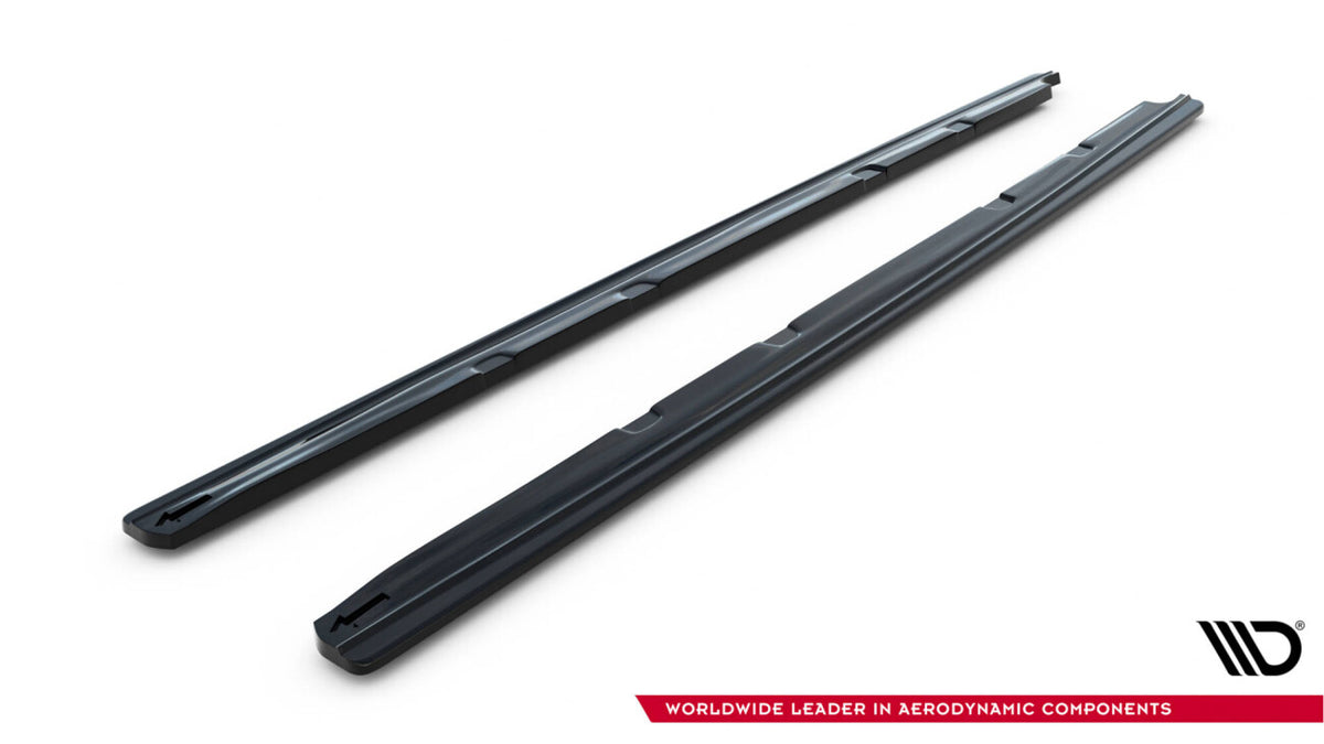 Seitenschweller Ansatz (Paar) V.2 passend für Seat Leon Mk3 CUPRA/ FR FL schwarz Hochglanz