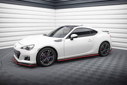 Seitenschweller Ansatz (Paar) V.2 passend für Subaru BRZ Mk1 / Mk1 FL / Toyota GT86 FL schwarz Hochglanz