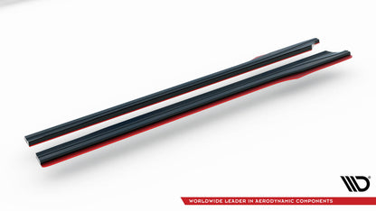 Seitenschweller Ansatz (Paar) V.2 passend für Subaru BRZ Mk1 / Mk1 FL / Toyota GT86 FL schwarz Hochglanz