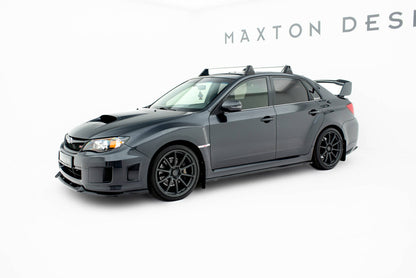 Seitenschweller Ansatz (Paar) V.2 passend für Subaru Impreza WRX STI Mk3 FL schwarz Hochglanz