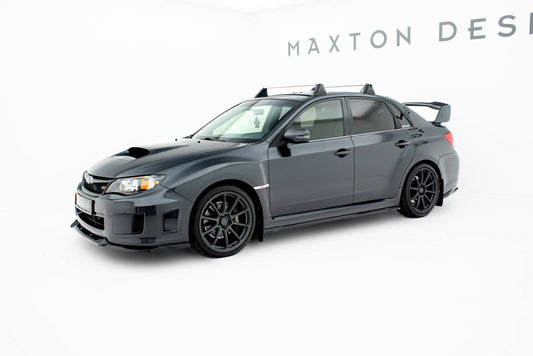Seitenschweller Ansatz (Paar) V.2 passend für Subaru Impreza WRX STI Mk3 FL schwarz Hochglanz