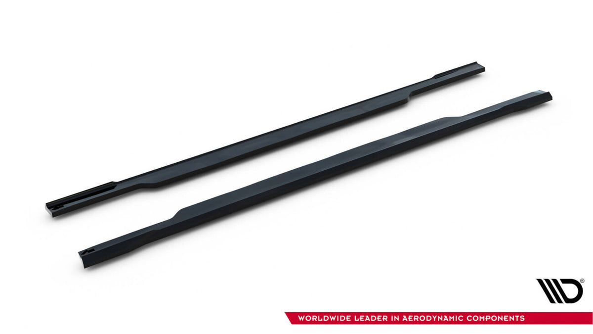 Seitenschweller Ansatz (Paar) V.2 passend für Subaru Impreza WRX STI Mk3 FL schwarz Hochglanz