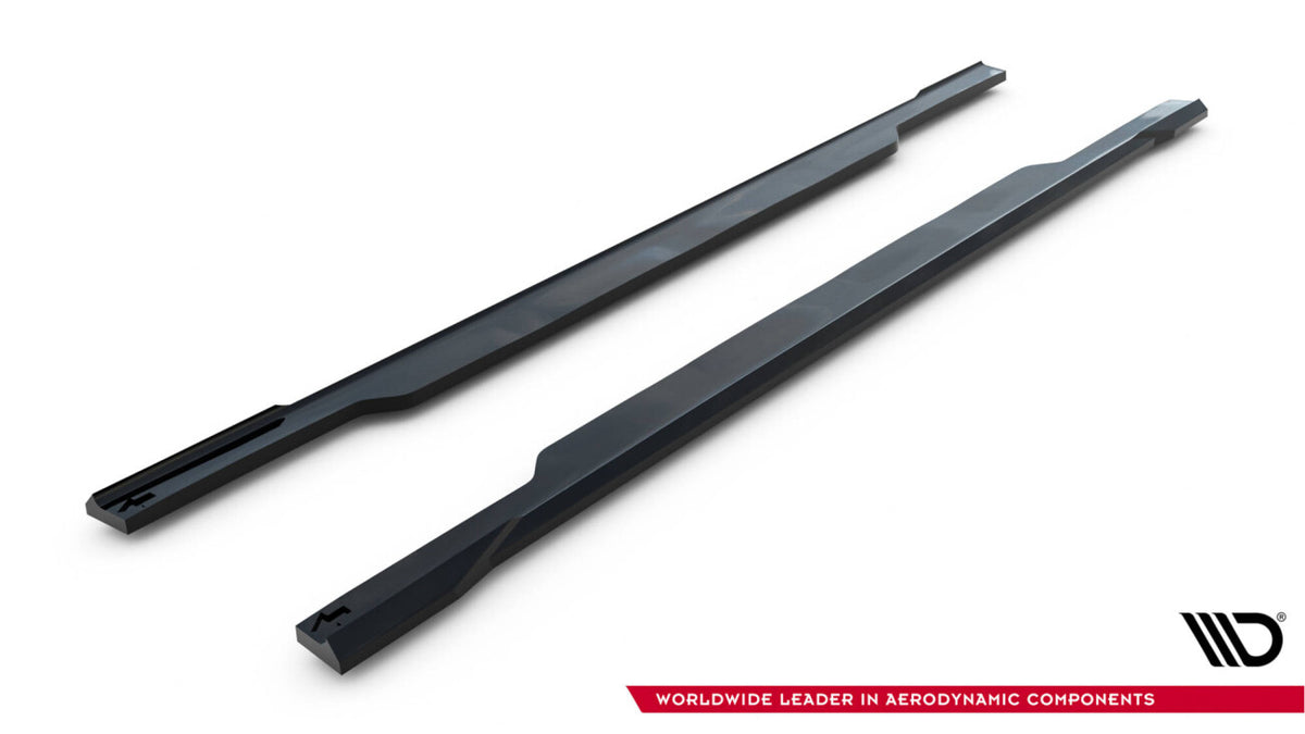 Seitenschweller Ansatz (Paar) V.2 passend für Subaru Impreza WRX STI Mk3 FL schwarz Hochglanz