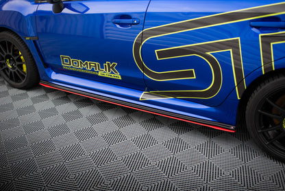 Seitenschweller Ansatz (Paar) V.2 passend für Subaru WRX STI schwarz Hochglanz