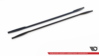 Seitenschweller Ansatz (Paar) V.2 passend für Tesla Model 3 Performance Mk1 FL schwarz Hochglanz