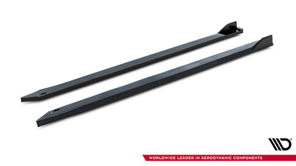 Seitenschweller Ansatz (Paar) V.2 passend für Toyota GR Corolla Mk12 schwarz Hochglanz
