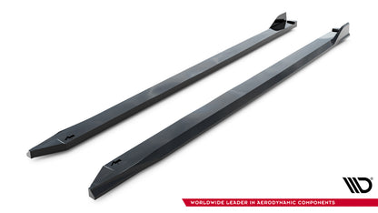 Seitenschweller Ansatz (Paar) V.2 passend für Toyota GR Corolla Mk12 schwarz Hochglanz