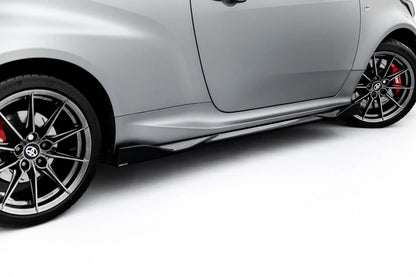 Seitenschweller Ansatz (Paar) V.2 passend für Toyota GR Yaris Mk4 Facelift schwarz Hochglanz