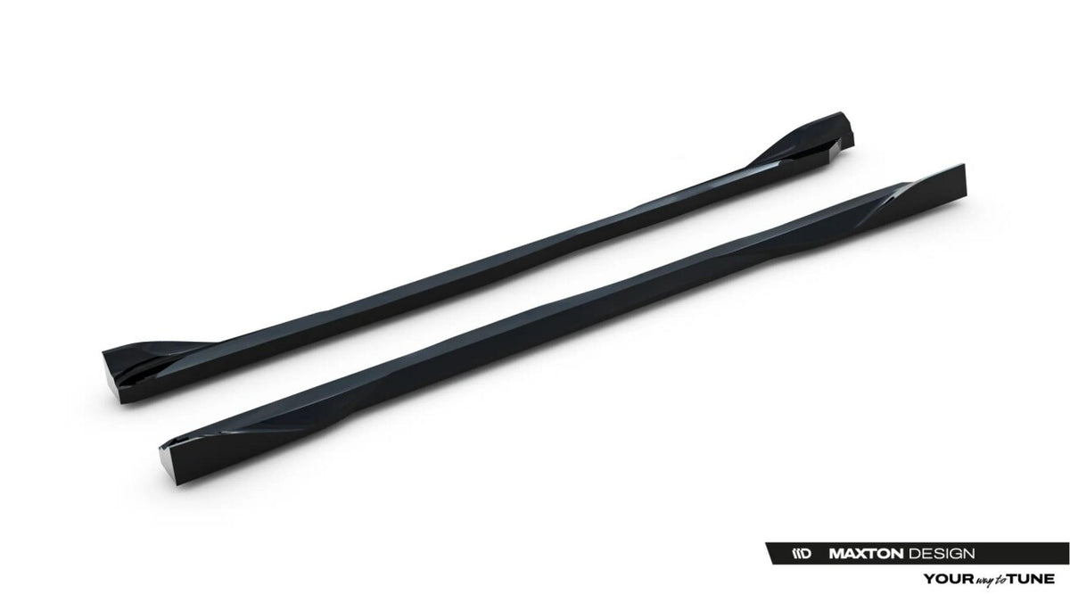 Seitenschweller Ansatz (Paar) V.2 passend für Toyota GR Yaris Mk4 Facelift schwarz Hochglanz