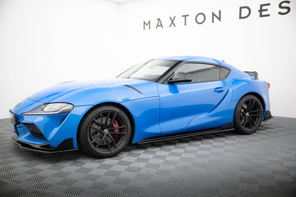 Seitenschweller Ansatz (Paar) V.2 passend für Toyota Supra Mk5 rot Hochglanz